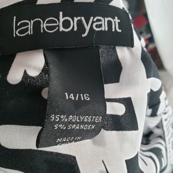 Lane Bryant Black and White Dress Sz 14/16 - Picture 9 of 9